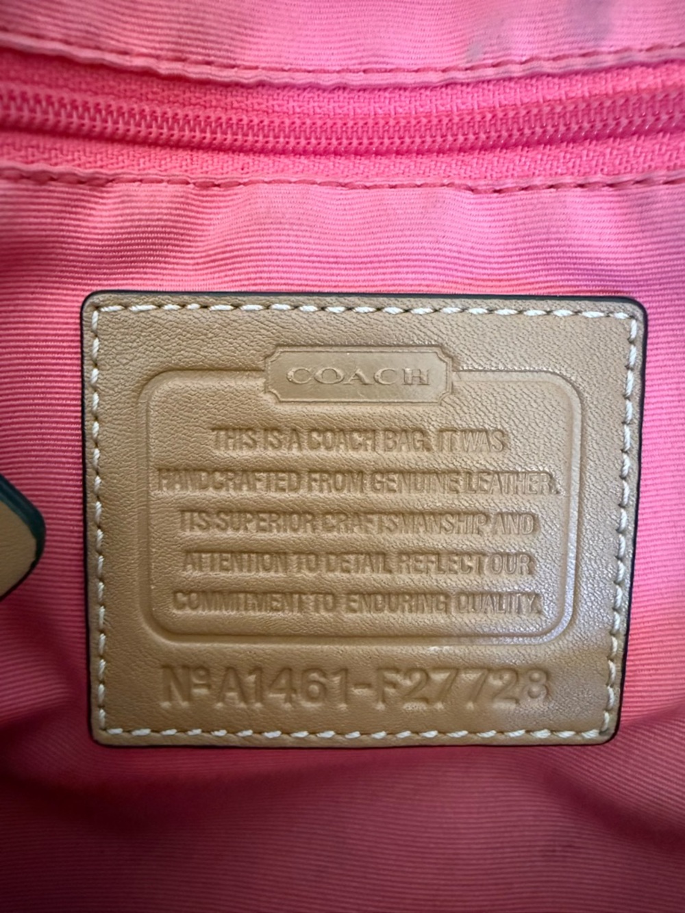 Authentic Coach bag 27728 Hadley leather Duffle - Picture 8 of 11